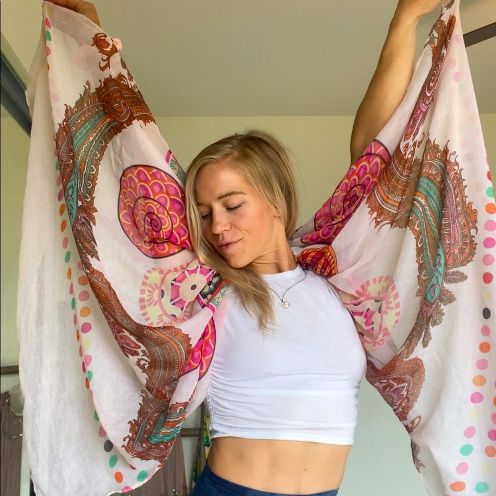 Paisley and Polka Dot Scarf